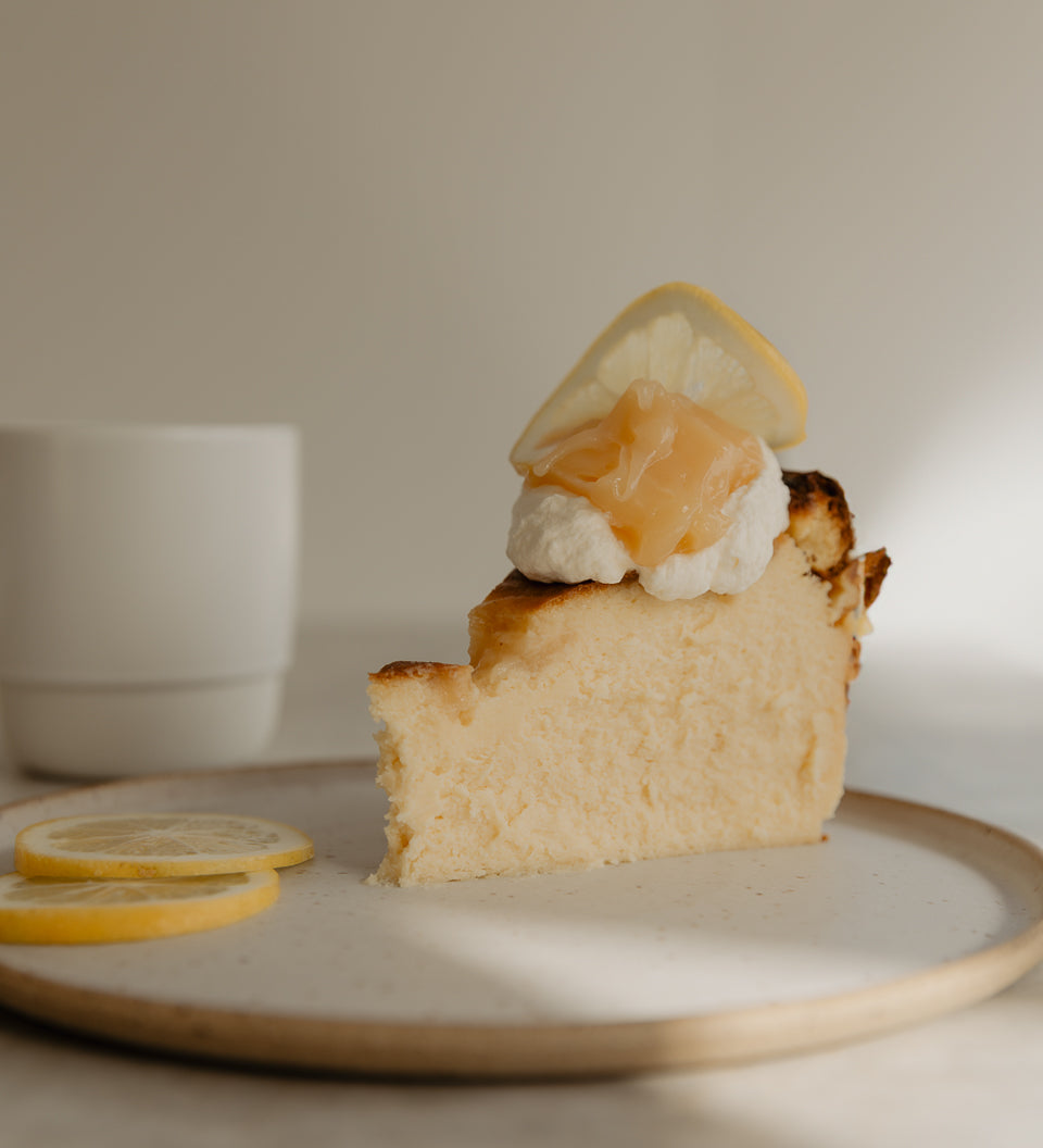 Crustless Lemon Cheesecake