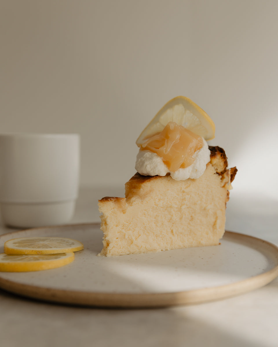 Crustless Lemon Cheesecake