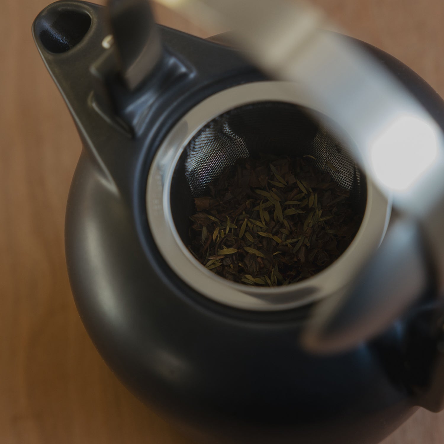 Black Ceramic Teapot 3-4 Cups