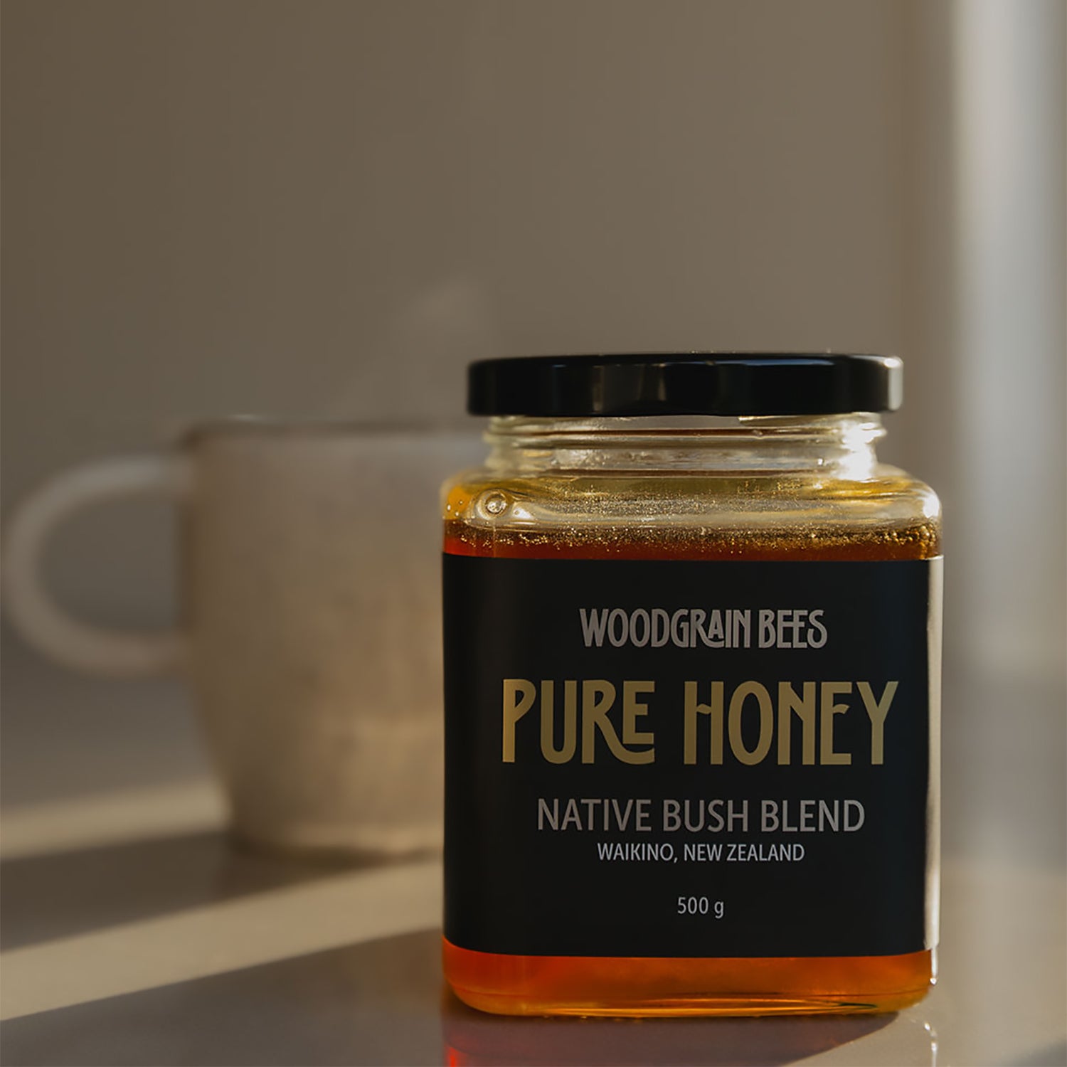 Woodgrain Bees Pure Honey